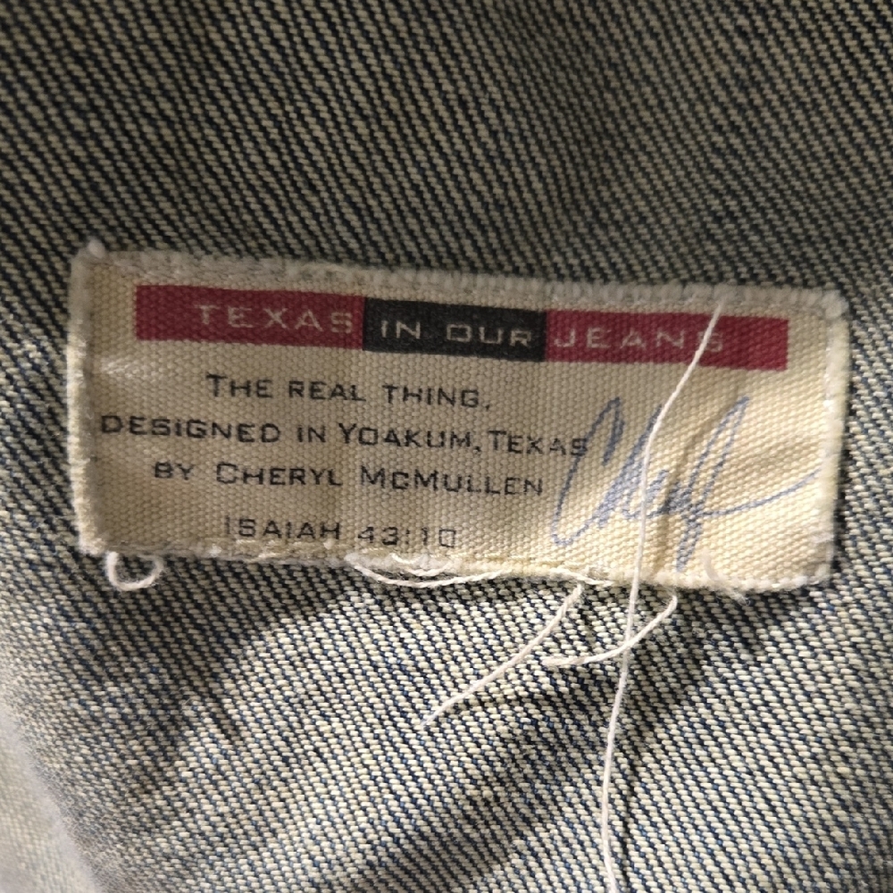 Double D Ranch Denim Jacket with Studs and Leather Embellishment - Picture 8 of 8